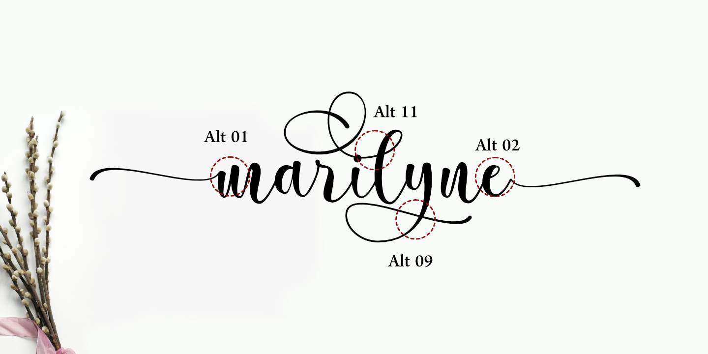 Example font Marilyne #5